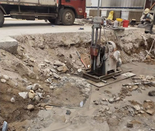 长征镇公路下沉压浆